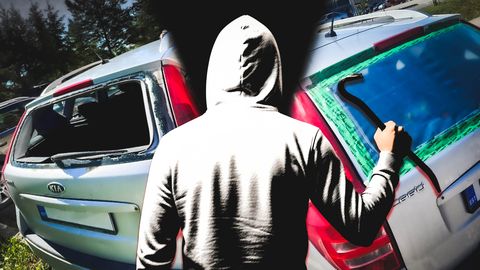 Kehtna residents woke to smashed car windows: teenager moved about with iron bar