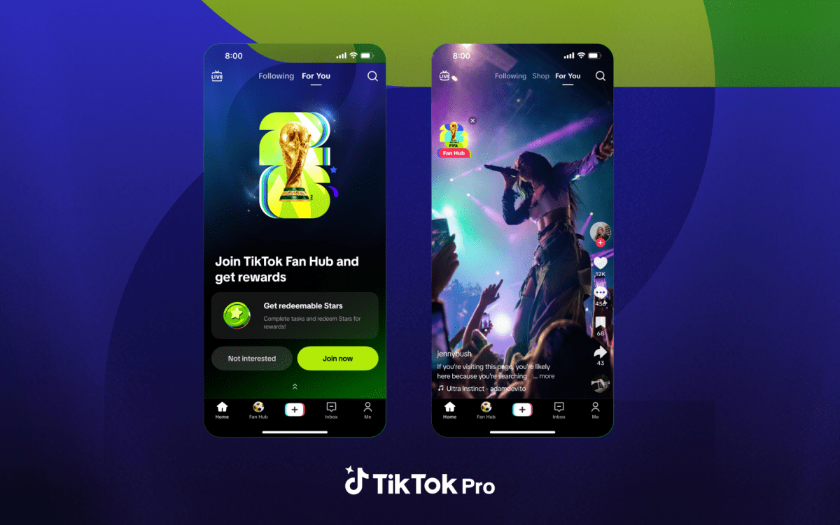 TikTok запускает приложение TikTok Pro Events для спортивных мероприятий