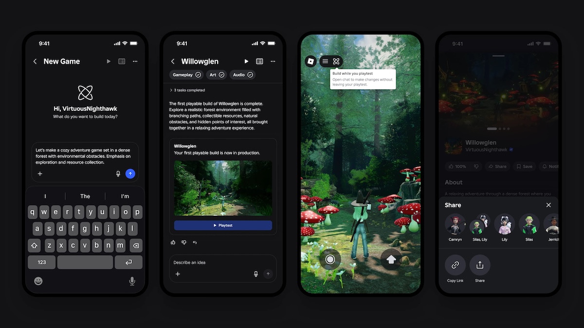 Roblox laseb tehisintellektiga mänge luua otse mobiiltelefonist