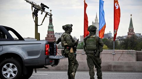 Moskva paraad toimub ilma tankideta turvaohu tõttu