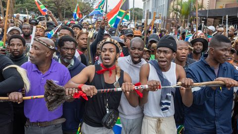 Tuhanded protestijad nõudsid Lõuna-Aafrika Vabariigis ebaseaduslike välismaalaste väljasaatmist
