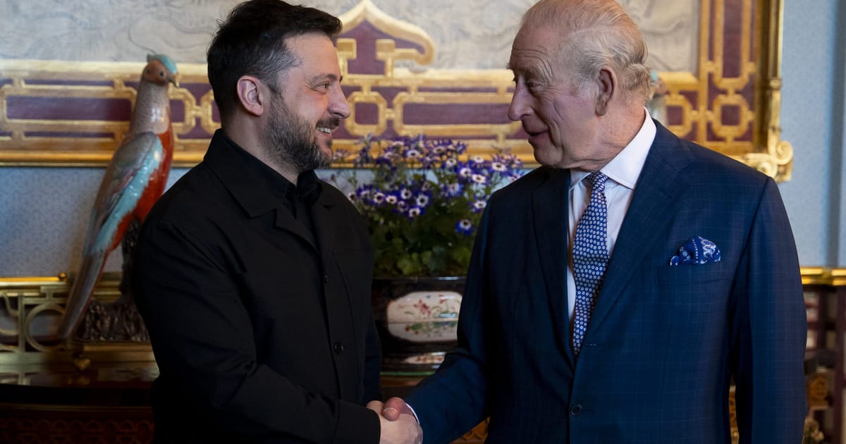 Kuningas Charles võtab Londonis vastu Ukraina presidendi Zelenskõi