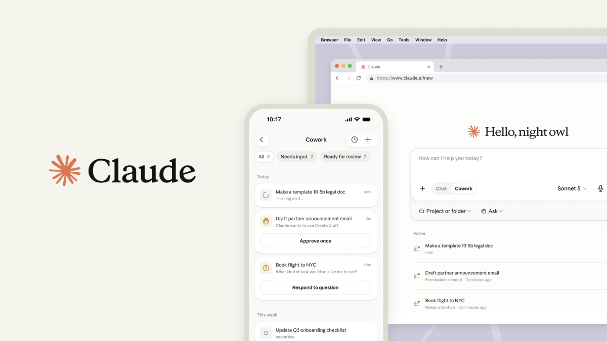 Anthropici Claude Cowork jõuab mobiili ja veebi