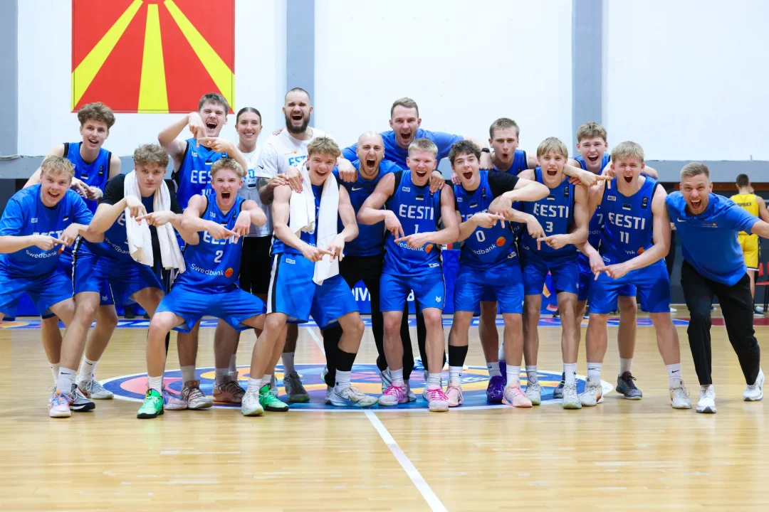 Eesti U16 korvpallikoondis kindlustas Gevgelijas pääsu A-divisjoni