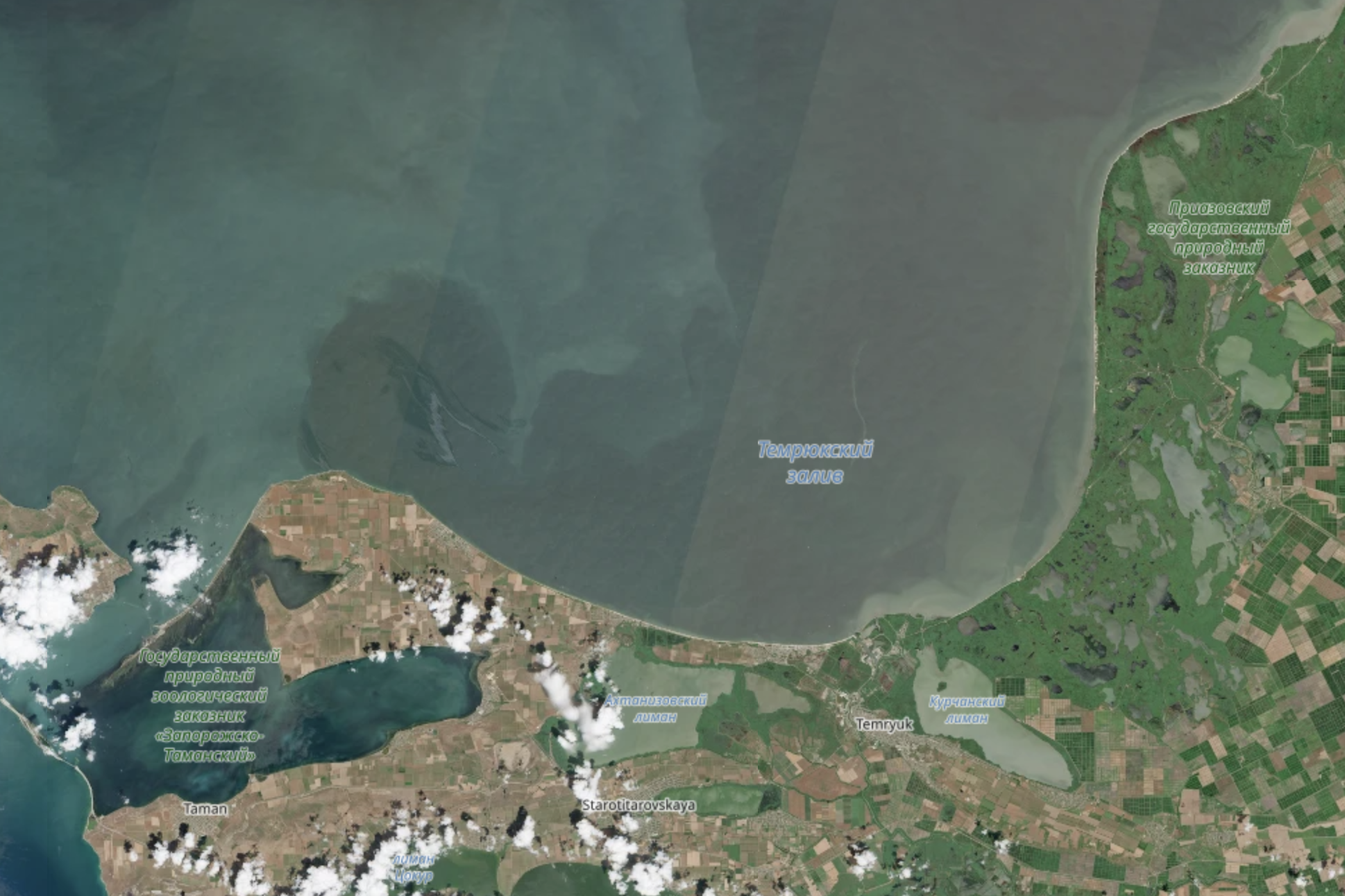 Satelliidid tuvastasid Aasovi meres ligi 100 km² naftareostust