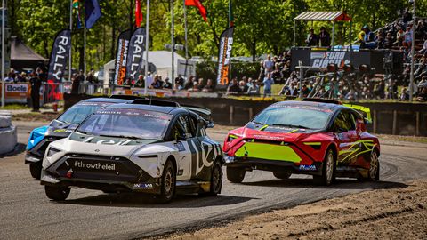 Eestlane Romet Tsirna võitis RallyX-i avavõistluse Hollandis