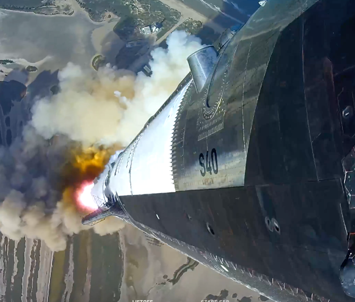 SpaceX-i Starshipi katsetus Mehhiko lahel lõppes raketikiirendi purunemisega