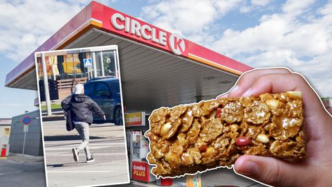 Pettus Circle K tanklas: mees varastada proteiinitooteid