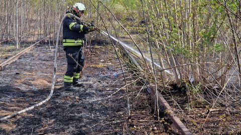 Tartus kulus raudtee ligidal suurpõleng, evakueerimine käimas