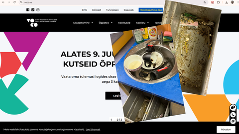 Tartu VOCO student dormitory canteen shocks: "Like a pigsty!"