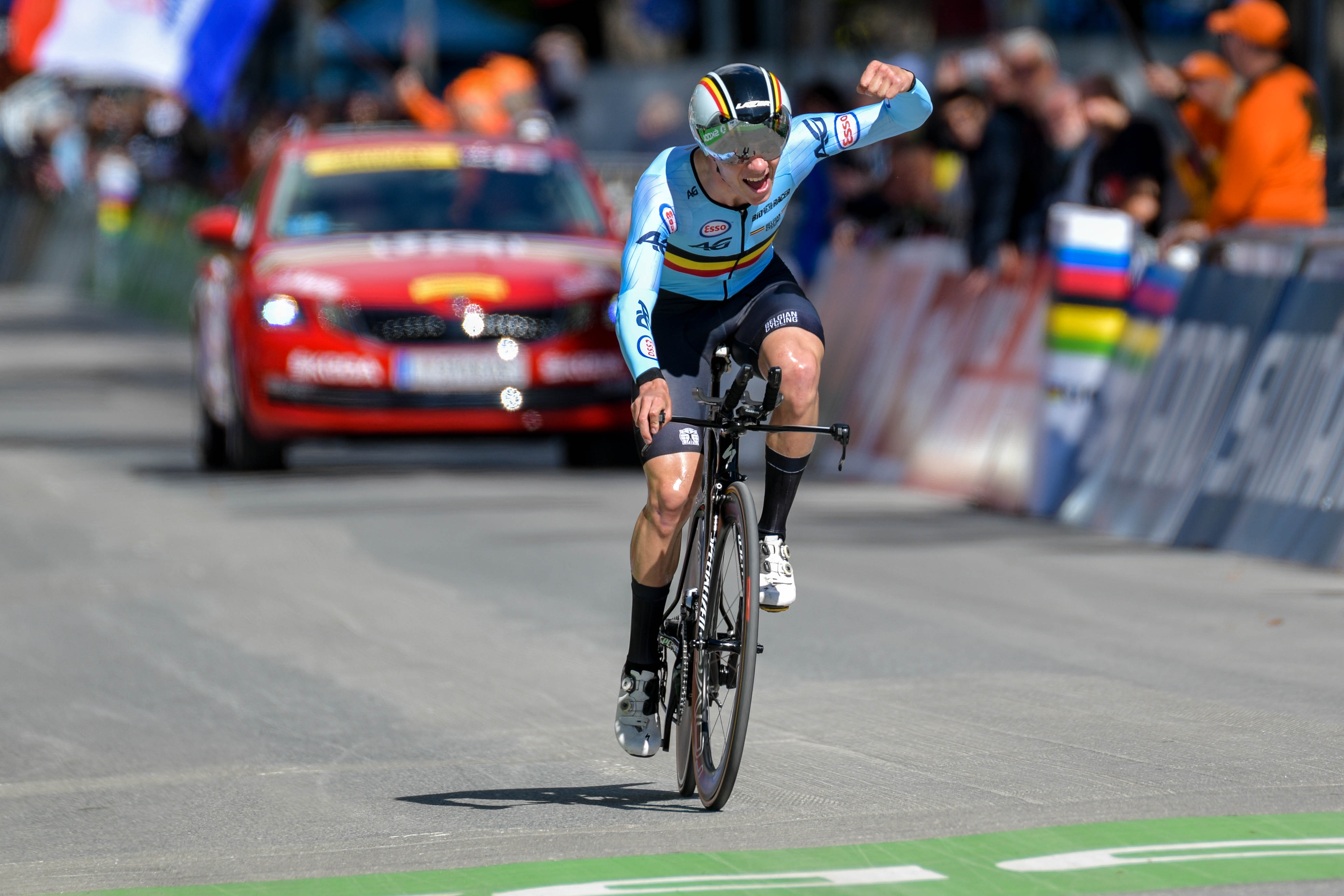 Remco Evenepoel võitis Evian-les-Bains'is Prantsusmaa velotuuri temposõidu