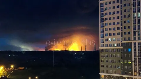 Ukraina droonirünnak Rjazani naftatehasele põhjustas suure põlengu