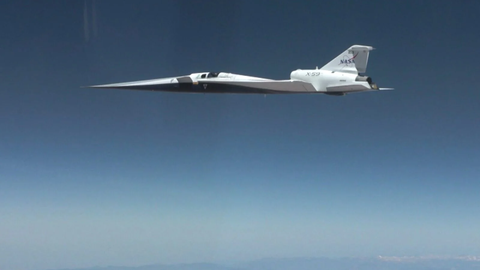 Экспериментальный самолёт NASA X-59 успешно преодолел звуковой барьер